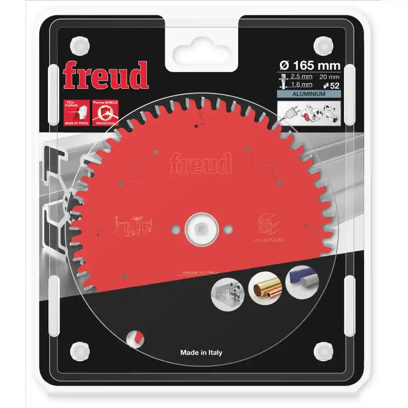 Nouveauté Lame circulaire ALU Ø165 x 20mm - 2,2/1,6 - Z52 - Freud FR07A001H