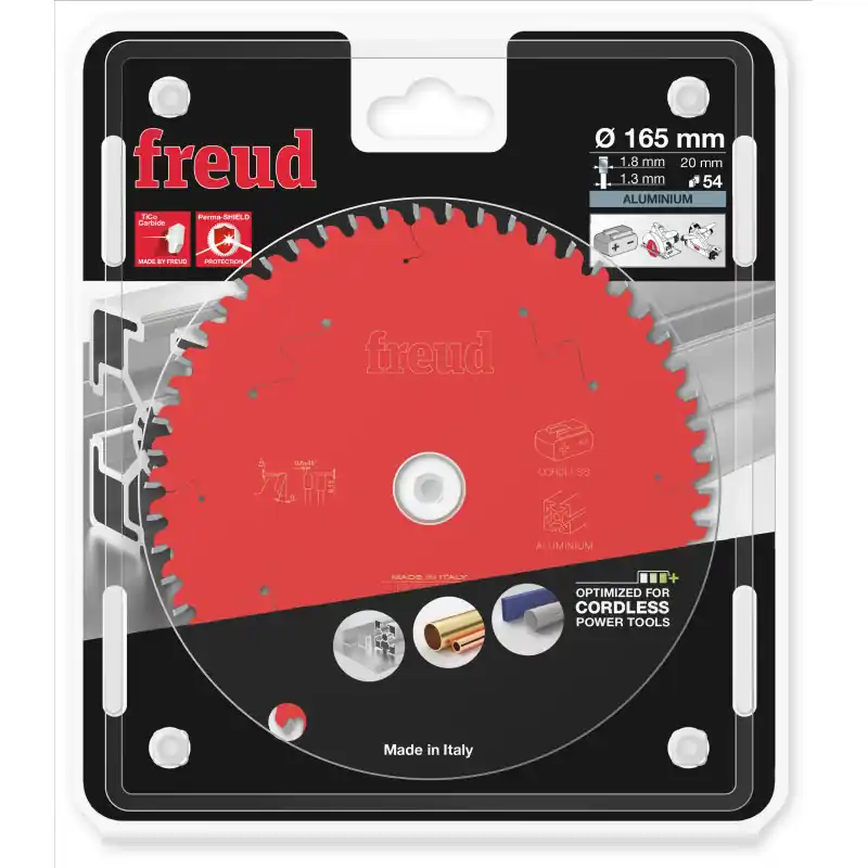 Lame circulaire ALU Ø165 x 20mm - 1,8/1,3 - Z54 - Freud FR07A002HC Paiement Sécurisé