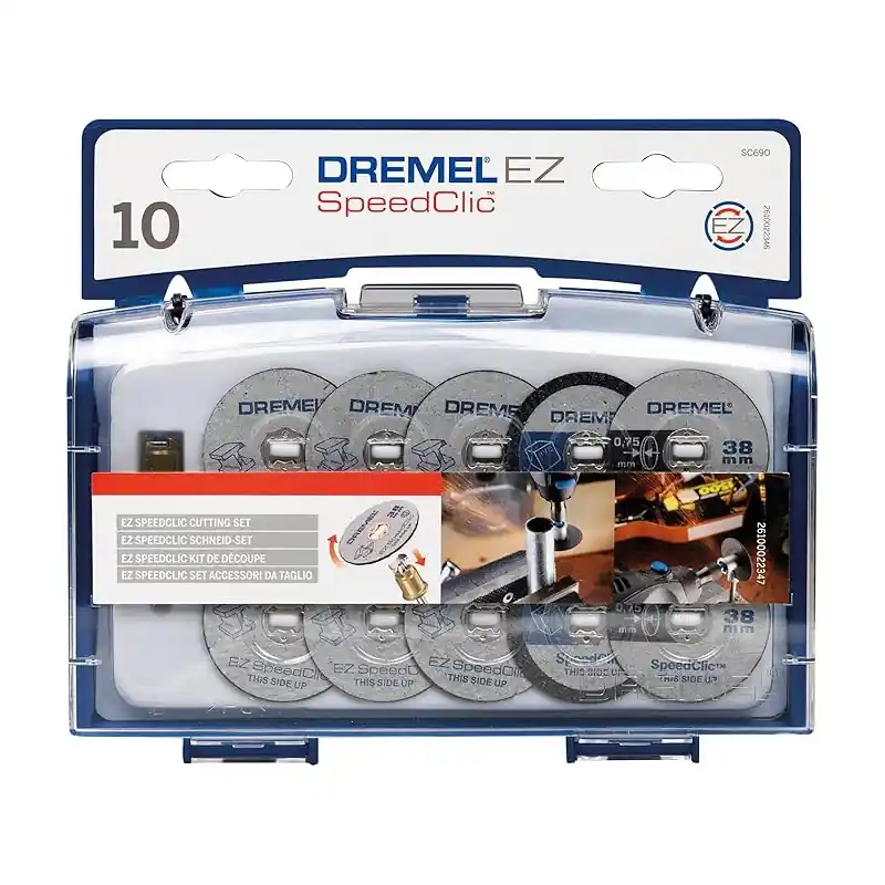 Kit d‘Accessoires Dremel SC690 EZ SpeedClic - Coffret de Meules à Tronçonner Commander Vite