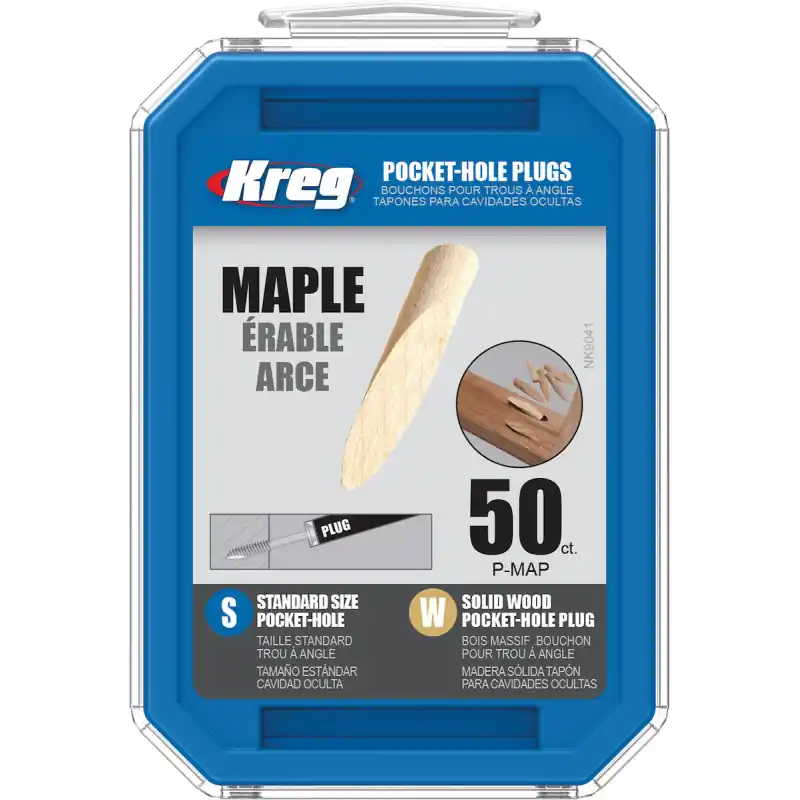 Authentique Bouchons de trous Kreg en Erable - 50 pcs
