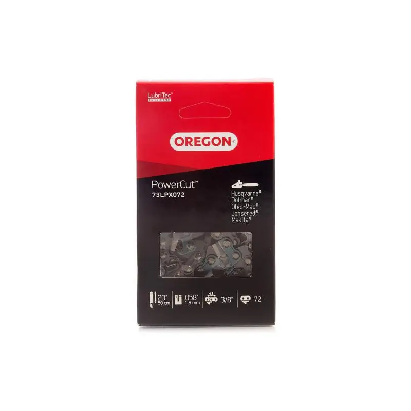 Prix Promo Chaine de tronçonneuse OREGON 3/8‘ (9.25mm) - 1,5mm - 72 maillons 73LPX072