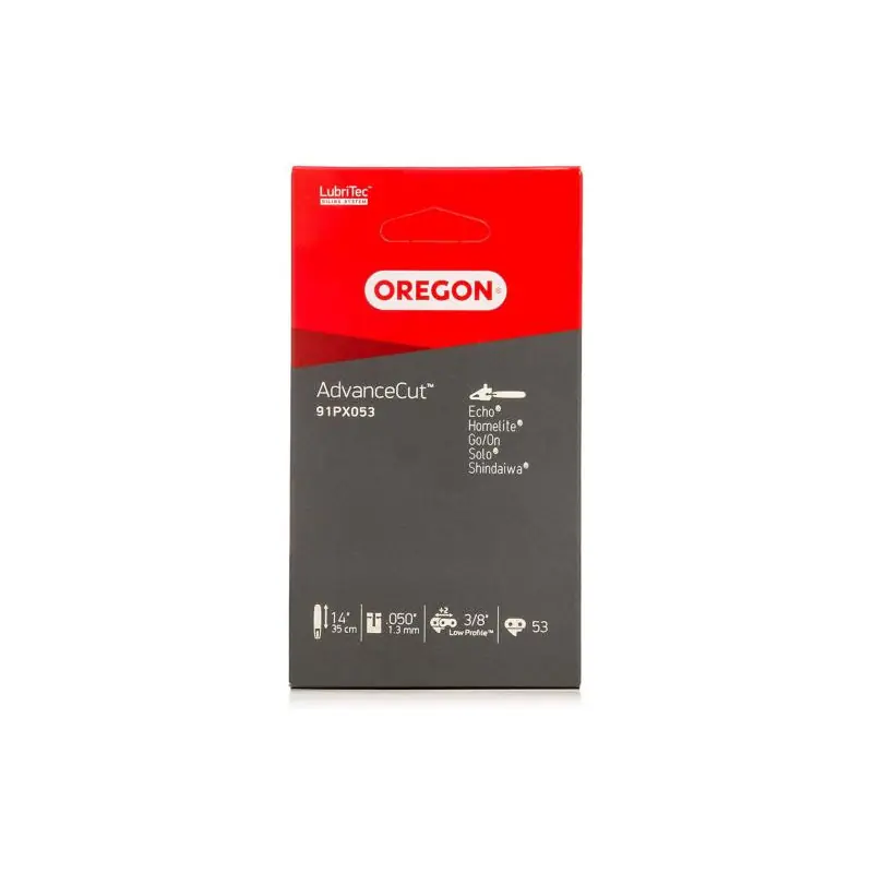 Chaine de tronçonneuse OREGON 3/8‘ (9.25mm) - 1,3mm - 53 maillons 91PX053 Haute Qualité