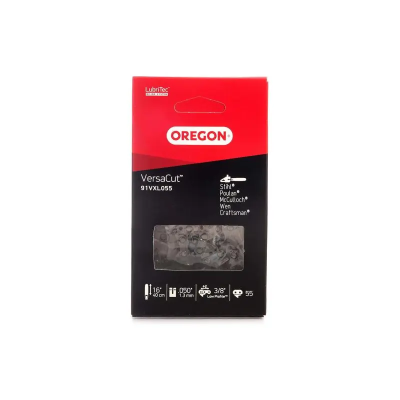 Satisfait Ou Remboursé Chaine de tronçonneuse OREGON 3/8‘ (9.25mm) - 1,3mm - 55 maillons 91VXL055
