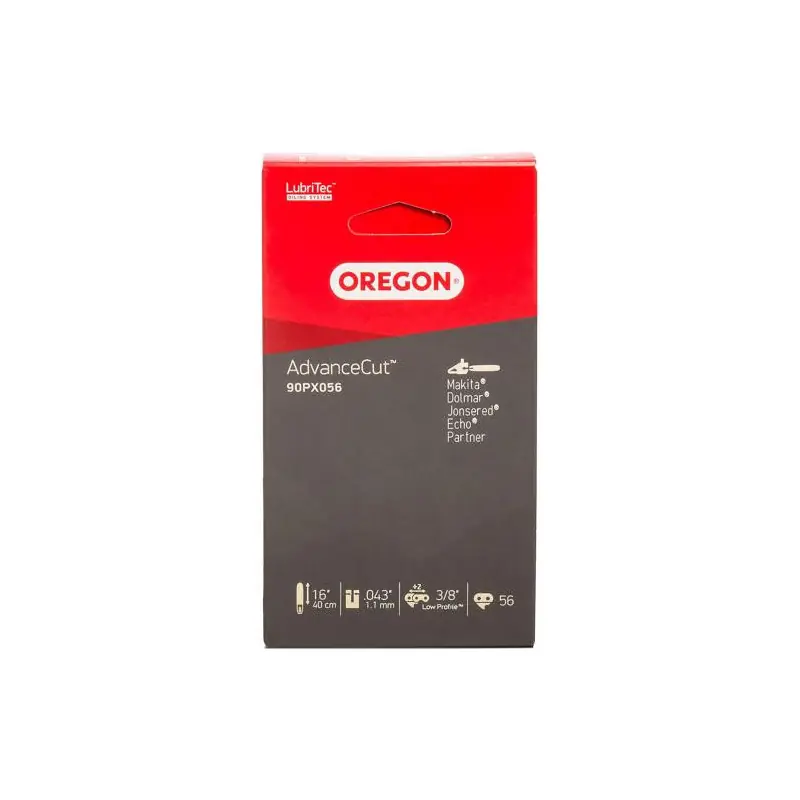 Livraison Express Chaine de tronçonneuse OREGON 3/8‘ (9.25mm) - 1,1mm - 56 maillons 90PX056