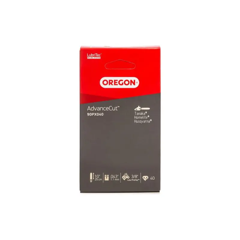 Chaine de tronçonneuse OREGON 3/8‘ (9.25mm) - 1,1mm - 40 maillons 90PX040 Offre Limitée