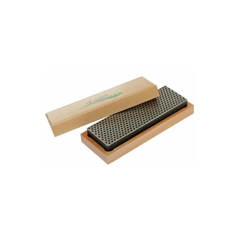 Pierre d‘affutage diamant DMT - Grain gros - Support en bois Populaire