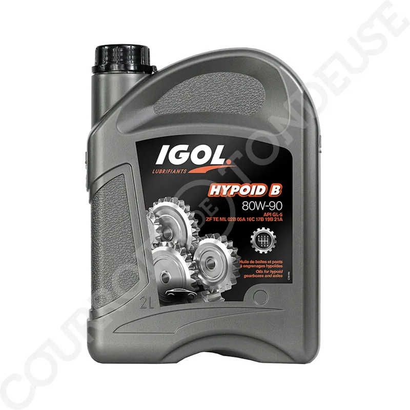 Livraison Express Lubrifiant de Transmission IGOL Hypoid 80W90 API GL-5 / Bidon de 5L HB-HYP80W90-5