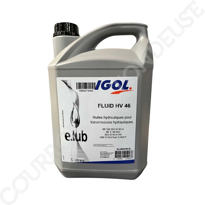 Huile de Transmission Hydraulique IGOL E.LUB Fluid / Bidon de 5L HH-S46-5 Seulement Aujourd'hui