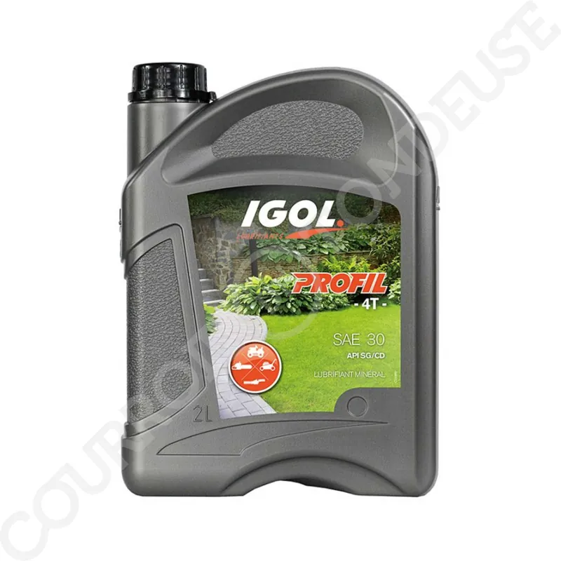 Lubrifiant Moteur IGOL Profil 4T SAE 30 / 15W40 / Bidon de 2L HM-4T15W40-2 Livraison Express