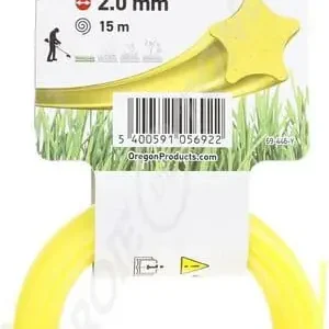 Fil de coupe de débroussailleuse Oregon nylon Yellow Starline 2mm 15m - 69-446-Y 69446Y Offre Exclusive