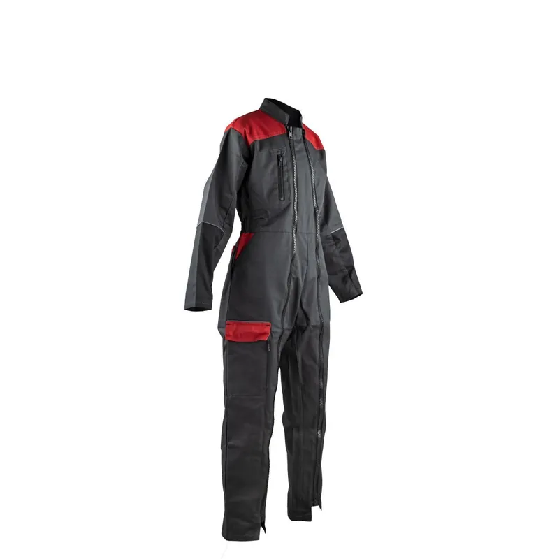 Combinaison modèle enfant double fermeture gris/rouge LMA Offre Du Jour