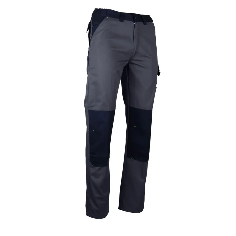 Pantalon de travail homme multipoche zéro métal gris/noir Usine Directe