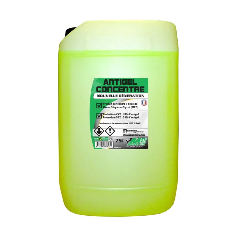 Liquide antigel concentré organique à base de monoéthylène glycol Achetez Aujourd'hui