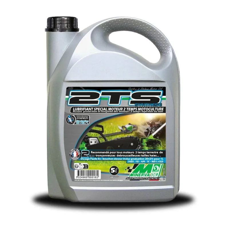 Lubrifiant huile synthétique moteur 2 temps 2TS bidon de 2 5 ou 25L Produit De Marque