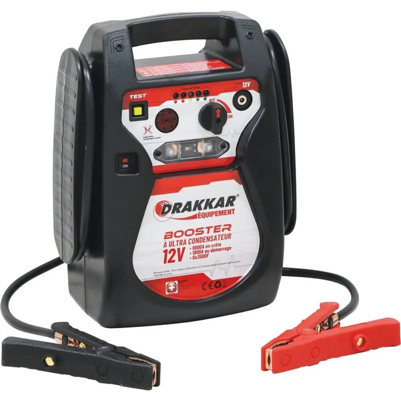 Vente Flash Booster 12V ultra-condensateurs démarrage crête 4000 à 9000A