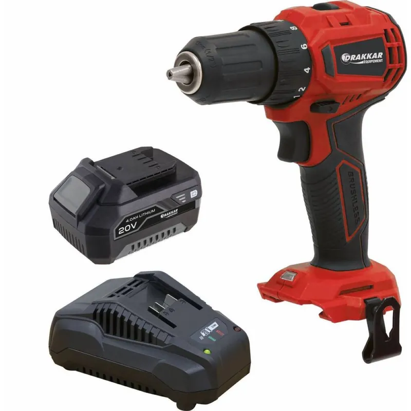 Bon Plan Perceuse visseuse Brushless 20V 40Nm sans fil 2Ah-4Ah