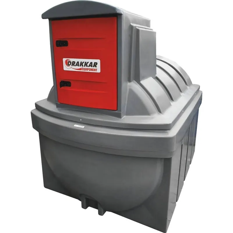 Station cuve PEHD GNR FUEL GASOIL 2500L 60 ou 72 l/min Meilleure Vente