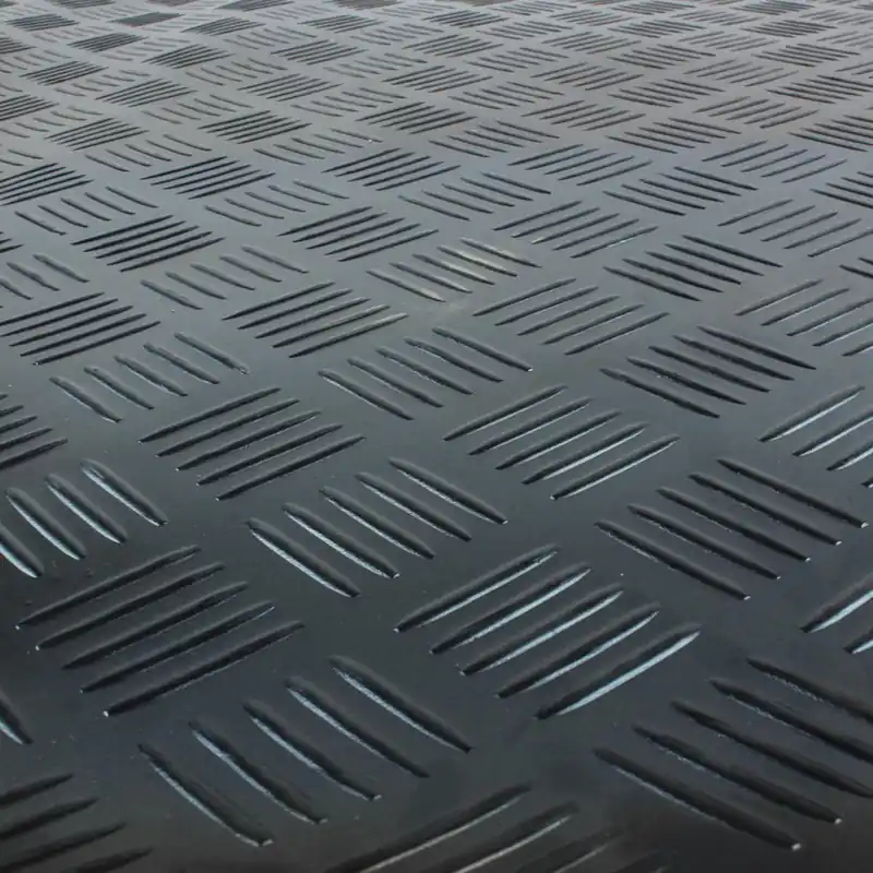 Tapis caoutchouc antidéparant CHECKER au mètre linéaire Nouveauté
