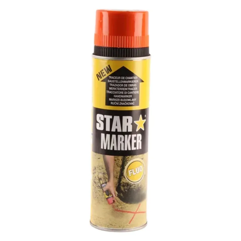 Prix Bas Traceur de chantier aérosol fluo orange 500 ml