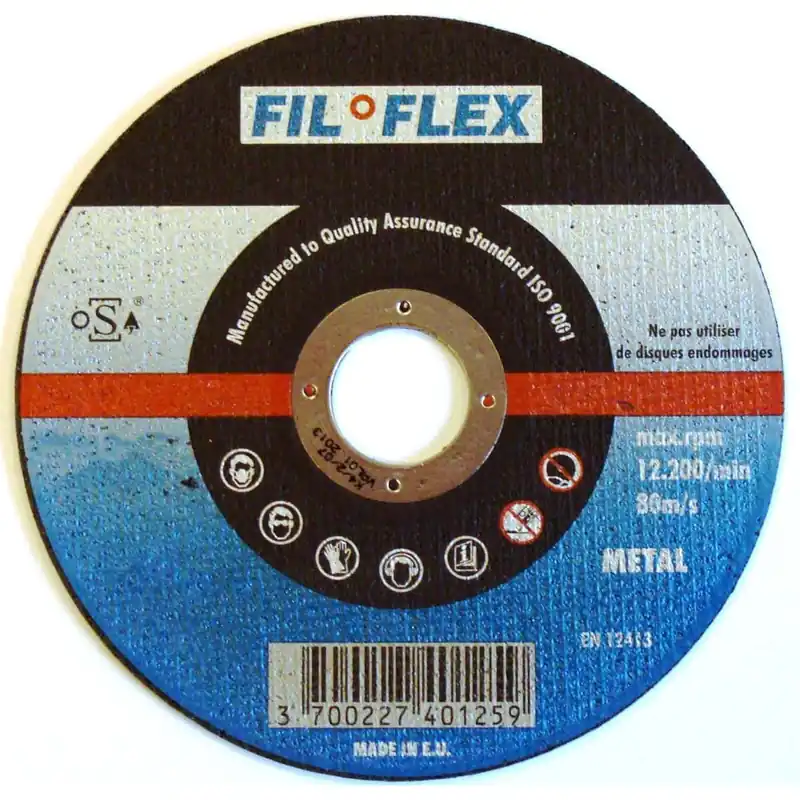 Disque à tronçonner fin METAL Ø 115 x 1,6 x 22, FIL FLEX Expédition Rapide