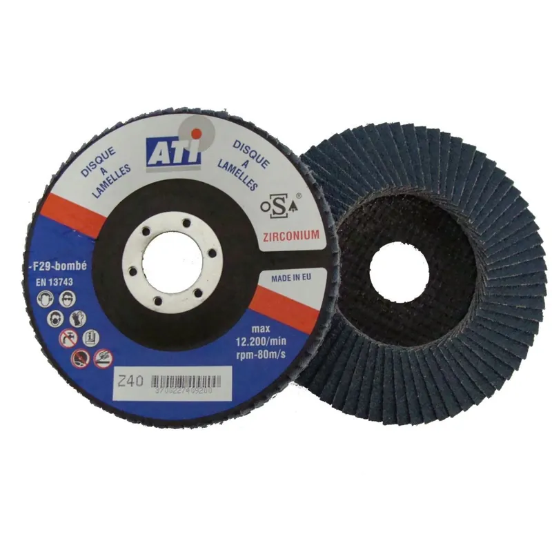 Disque à lamelles ZIRCONIUM Ø 125 grain 40 ATI Offre Exclusive
