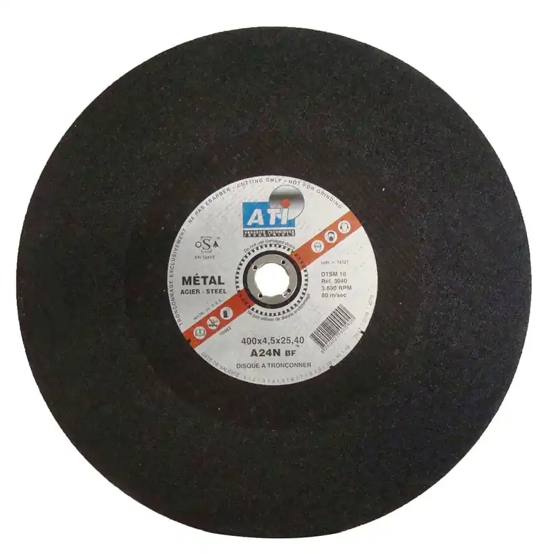 Populaire Disque pour scie stationnaire METAL Ø 400x4.5x25.4 ATI
