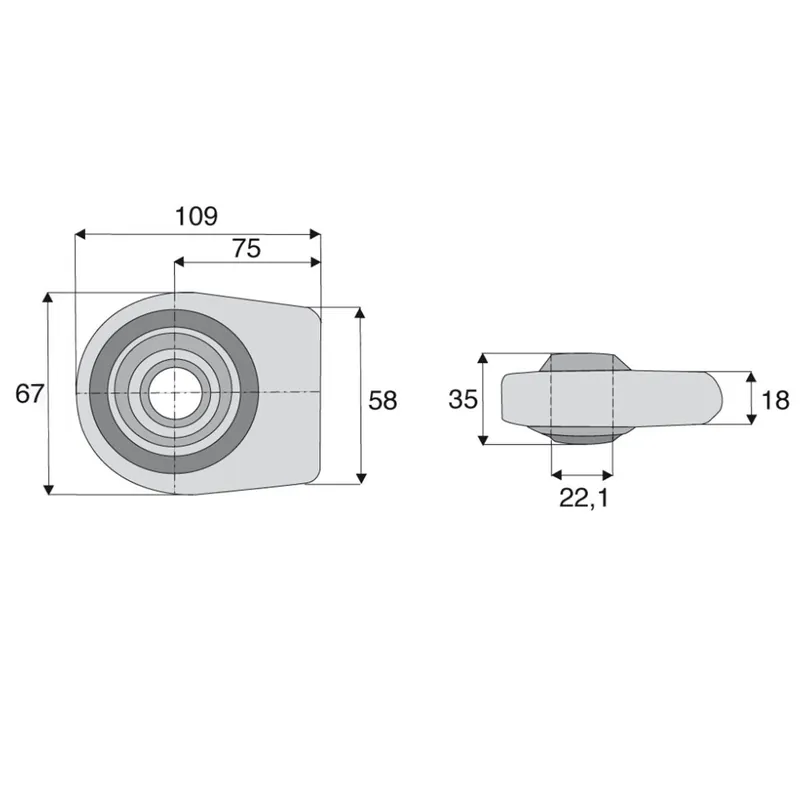 Rotule à souder queue plate Ø22,6 mm catégorie 1 Bon Plan