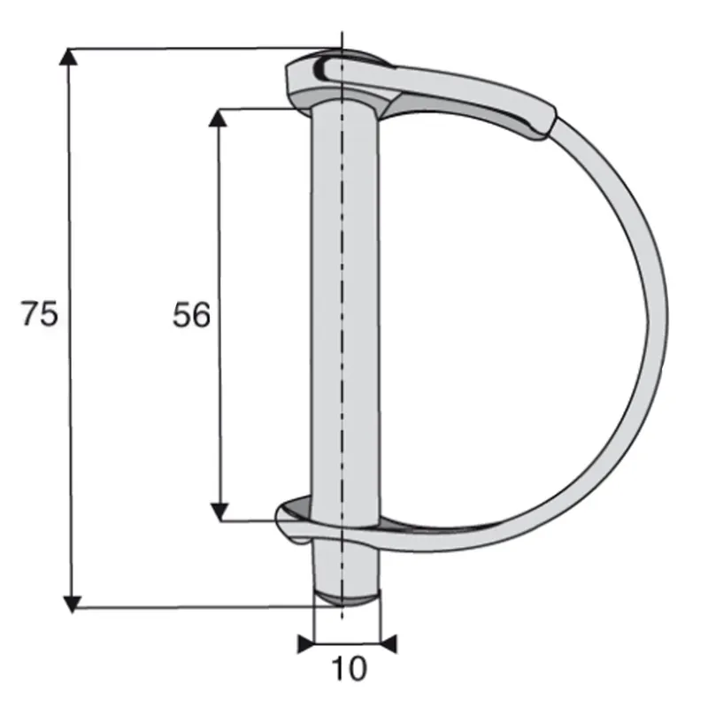 Goupille à arceau diamètre 10mm Prix Cassé