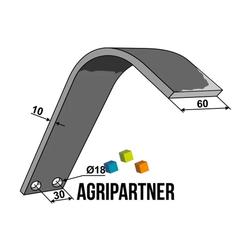 Commander Vite Renfort support de palier pour herse rotatives HANKMO 60x10