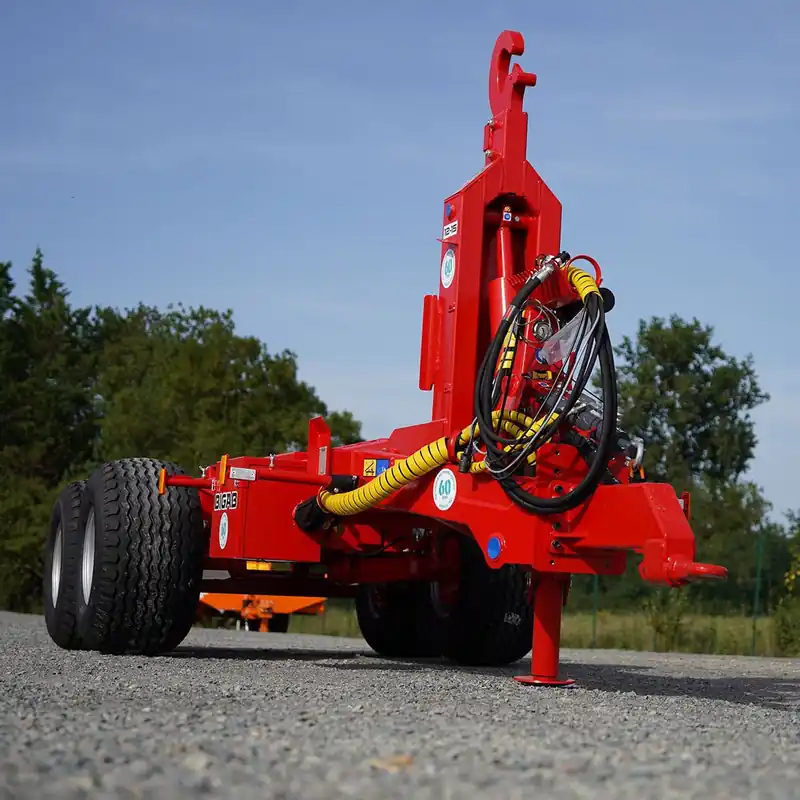 Expédié Aujourd'hui Porte-caissons 12-15, PTAC 14.6T, essieu tandem à balancier, BIGAB