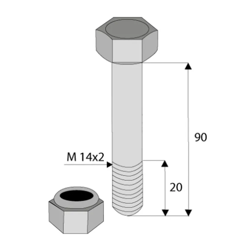 Acheter En Ligne Boulon 14x90 12.9 AGRIMASTER QUIVOGNE VOTEX 1101434