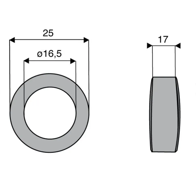 Top Vente Rondelle 16,5x25xlong.17 mm pour marteau HOUEL