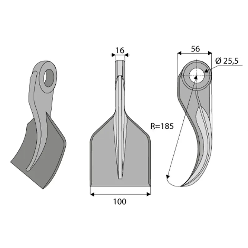 Réduction Marteau broyeur DESVOYS 10000447 100x16x185 mm
