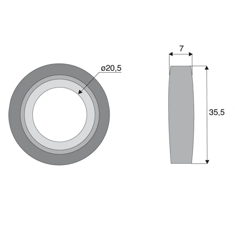 Certifié Rondelle nylon PERFECT TUNNIBEN ET STOCKS 3.03025