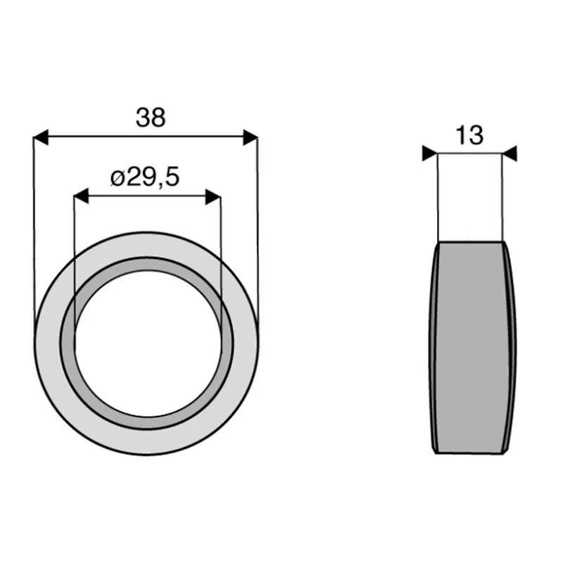 Bague broyeur SAUERBURGER 29,5x38xlong.13 mm Dernier Modèle