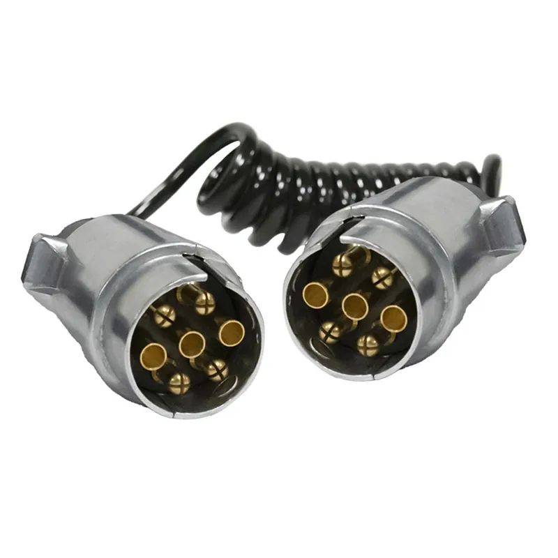 Pas Cher Rallonge spirale prise 7 plots 5 conducteurs 0,50mm² 5M