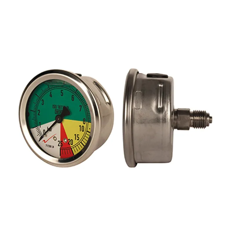 Manomètre 63mm 1/4" mâle fixation arrière Affaire À Saisir