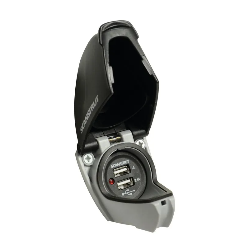 Super Prix Support double chargeur USB 12/24V étanche 5V 3.1A ROKK mini