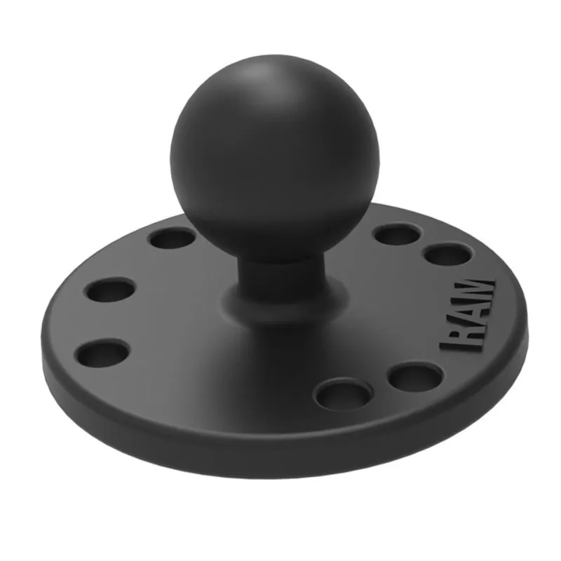 Base plaque ronde avec boule taille B RAM Vente Directe