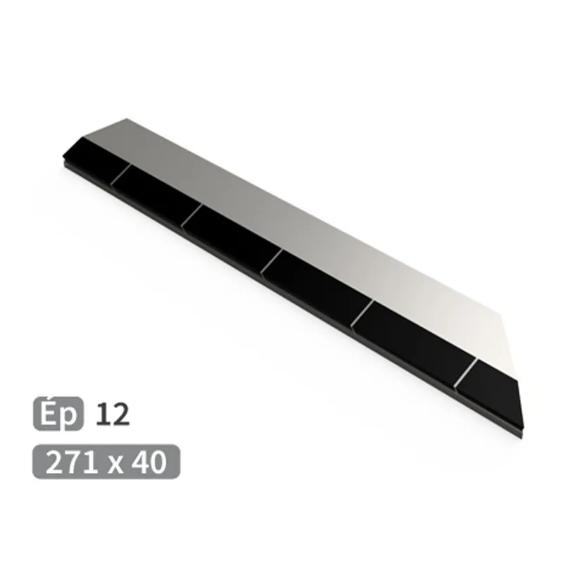 Dernier Modèle Mise à souder carbure avec biseau 276x40x12mm droit