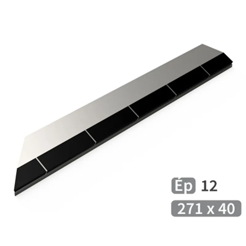 Populaire Mise à souder carbure avec biseau 276x40x12mm gauche