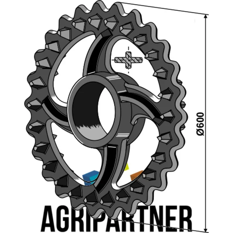 Roue Crosskill 18126 600x86 pour arbre 160 Dal-Bo Retour Gratuit
