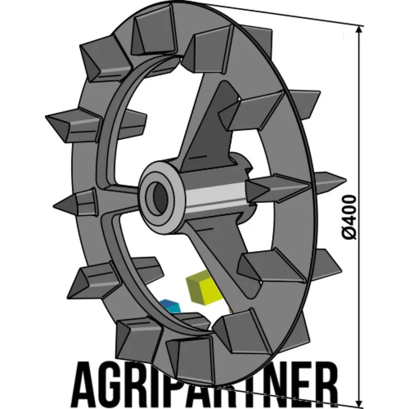 Réduction Roue Crosskill 4239011 400x100 pour arbre 50 Lemken