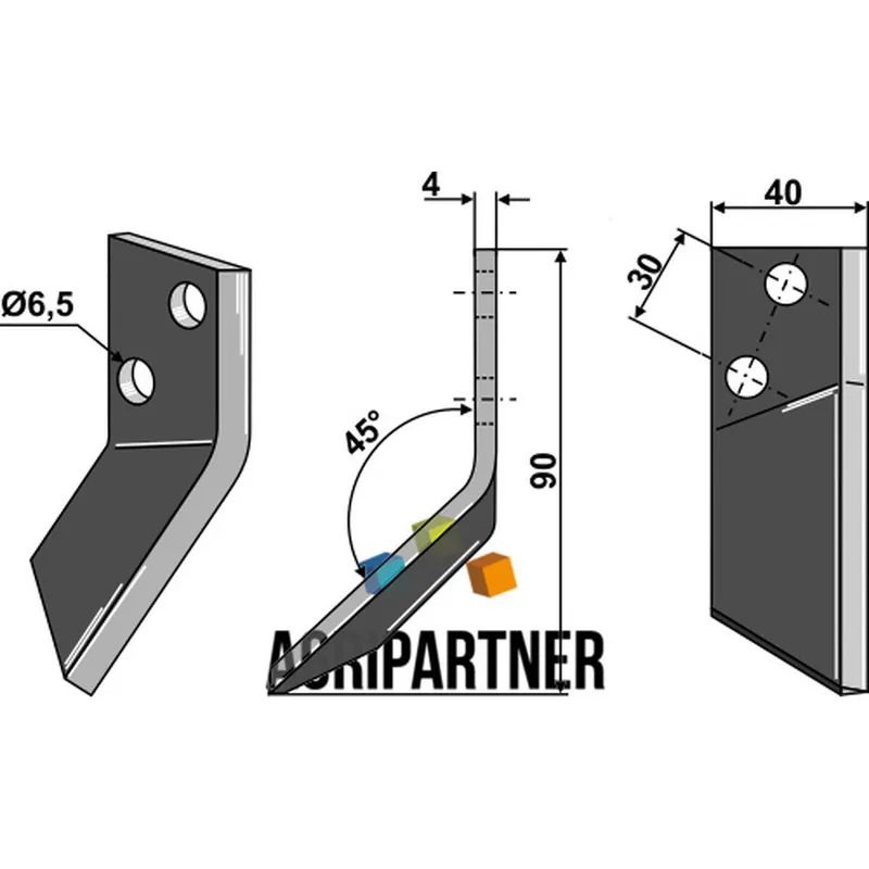 Couteau Ø6,5mm droit mélangeuse STRAUTMANN WALKER Meilleure Vente