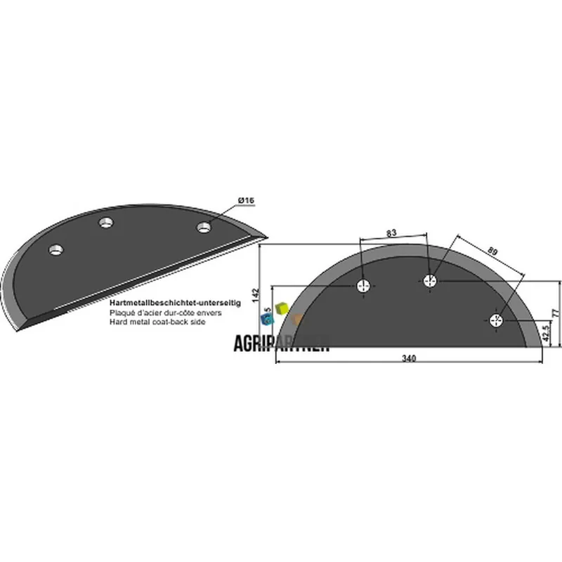 Couteau 208.124 carbure mélangeuse MARMIX Vente Directe