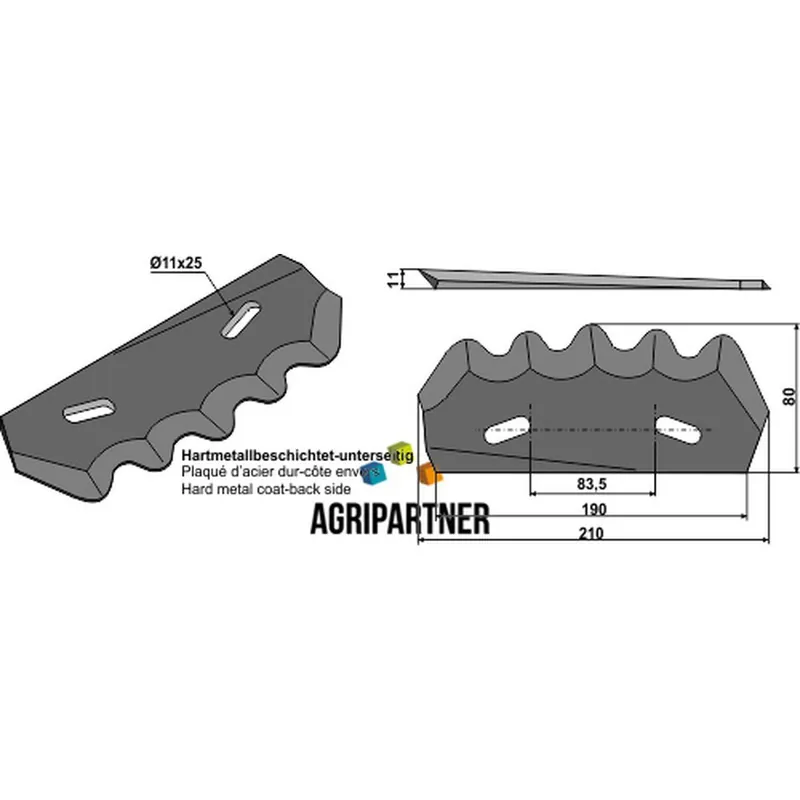Couteau 60503503 droit carbure mélangeuse STRAUTMANN Acheter En Ligne