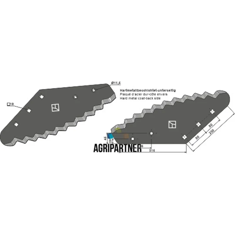 Soldes Couteau 514007950 carbure mélangeuse FARESIN
