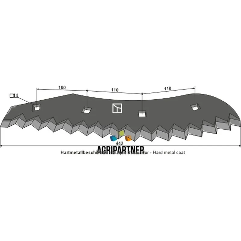 Couteau Ø14mm carbure mélangeuse JAYLOR Quantité Limitée