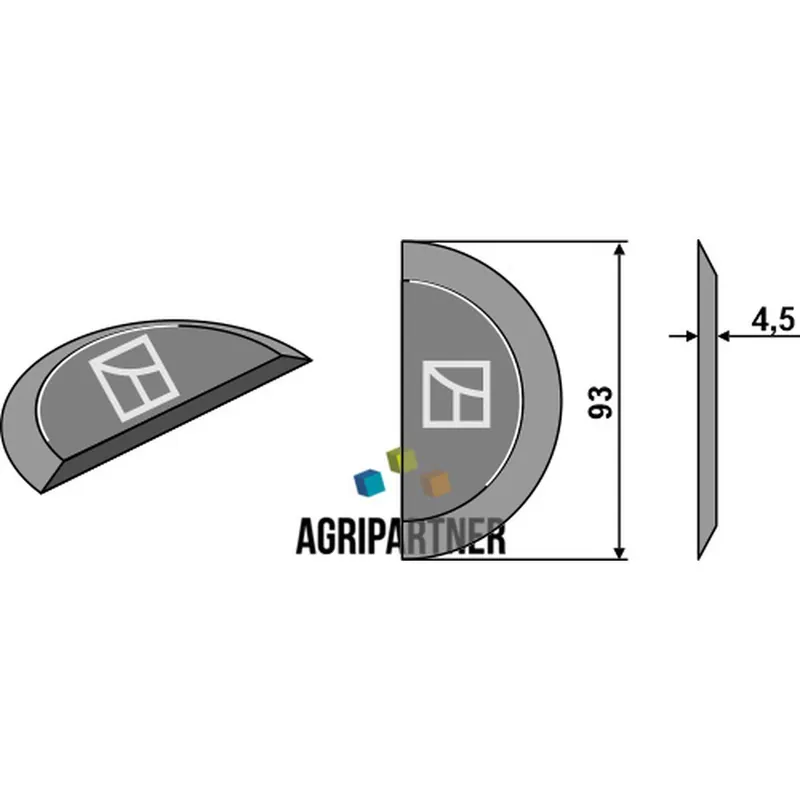 Couteau lg.93xep.4,5mm mélangeuse TATOMA Offre Limitée