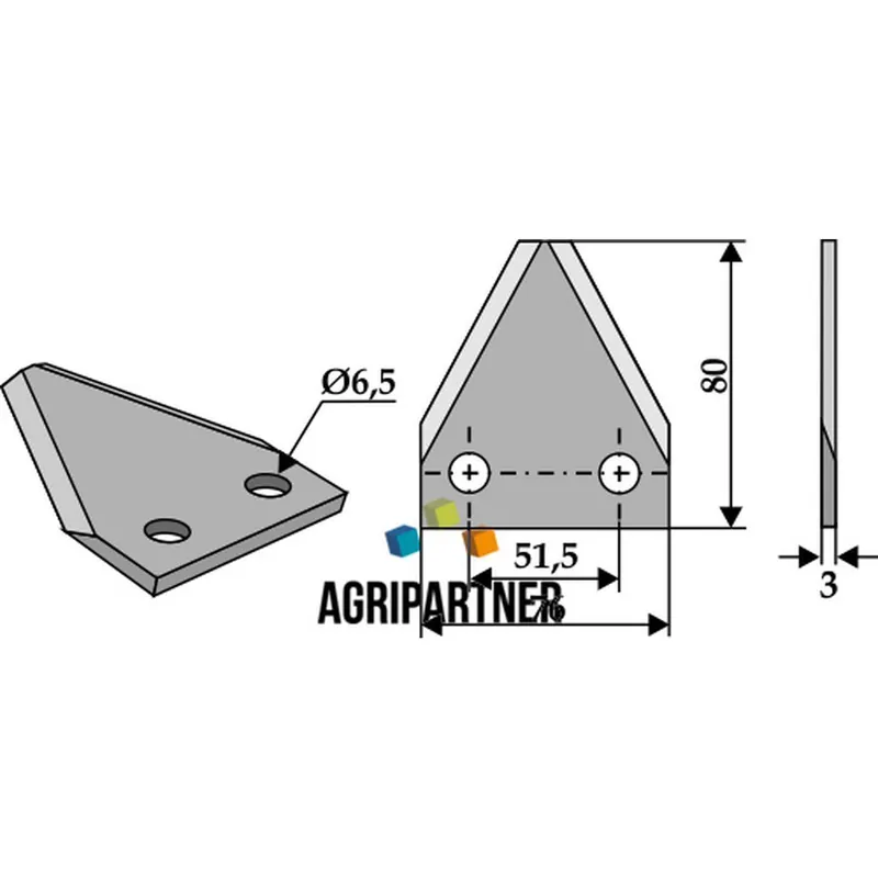 Couteau A7153002 60613007 mélangeuse AUDUREAU ZAGO Commander Vite